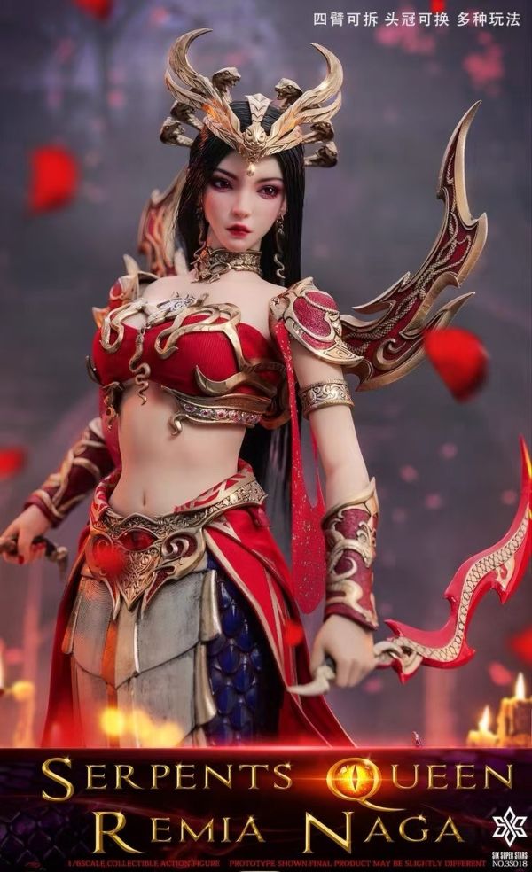 正版授權 六芒星 3STOYS 1/6 蛇姬女王 蕾米婭 娜迦 可動人偶 