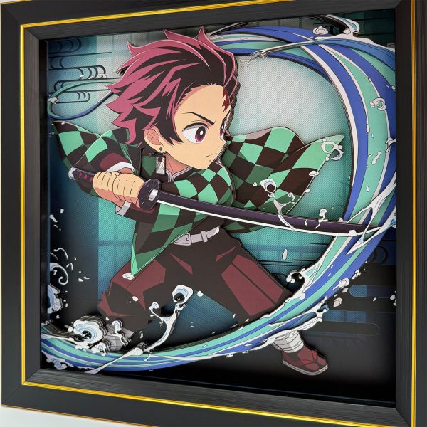 凹凸PANDA 鬼滅之刃無限城篇 D款炭治郎立體裝飾掛畫擺臺 