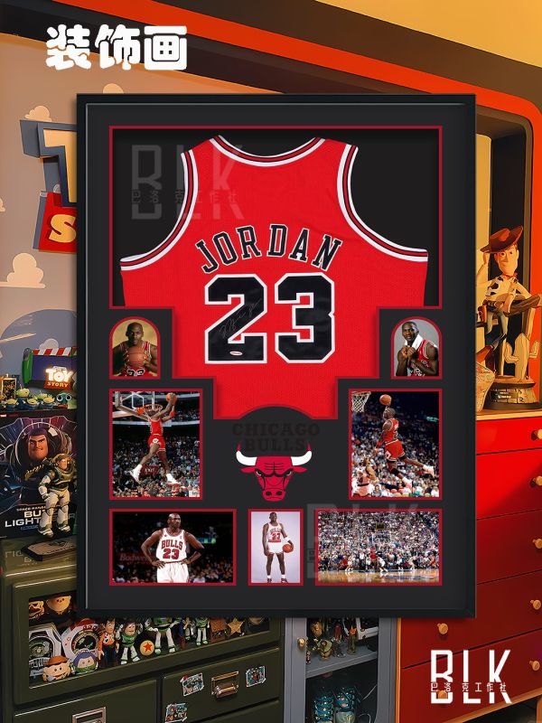 巴洛克 邁克爾喬丹公牛隊NBA Air Jordan藝術裝飾畫 