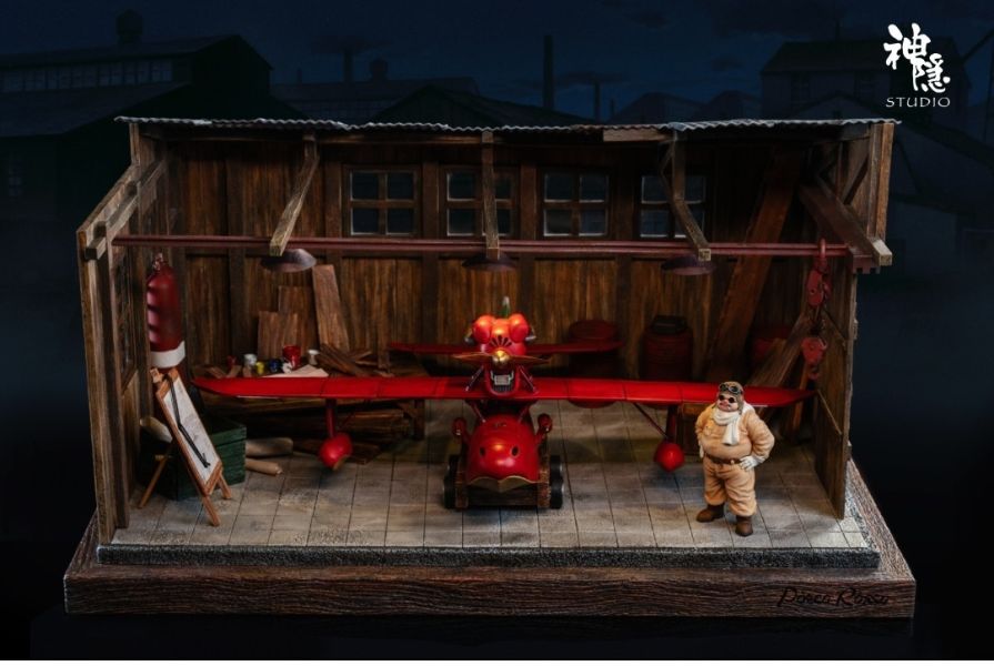 神隱工作室 剪影瞬間系列 紅豬王牌飛行員波魯克 