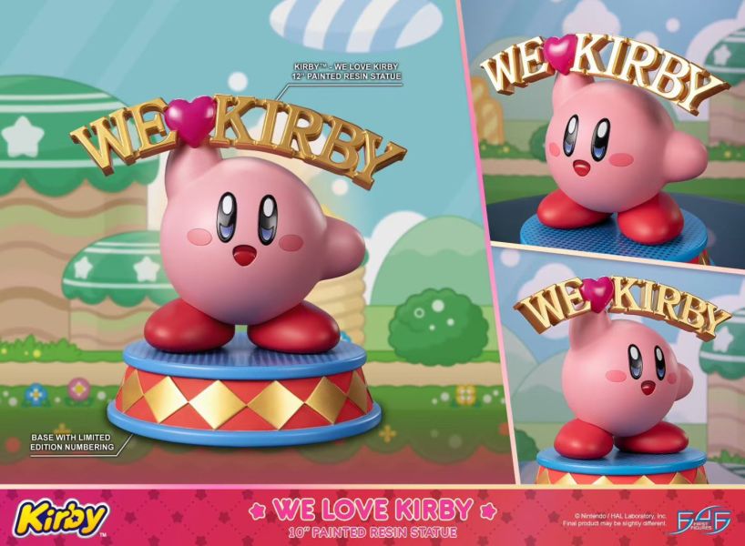 正版授權 First 4 Figures 25cm 星之卡比 Kirby 雕像 