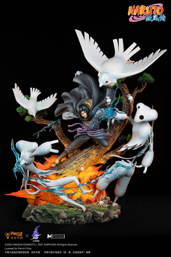 【補款】正版授權 皮樂中國X雲頂摘星工作室 《火影忍者》宇智波佐助 1/6雕像 