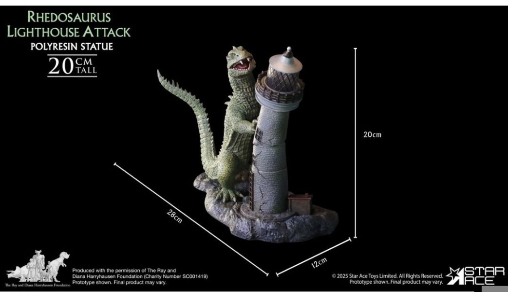 正版授權 Star Ace Toys 1/8 雷·哈里豪森 雷多蜥燈塔襲擊場景 