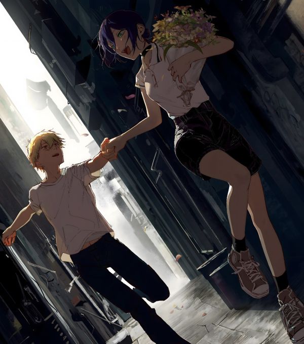 H2工作室《蕾塞電次》電鋸人鏈鋸魔人炸彈惡魔裝飾畫 