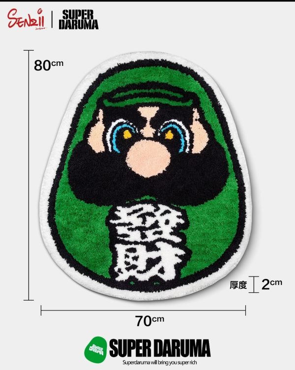 SENZII HOME×超級達摩 SuperDaruma 發財地毯 