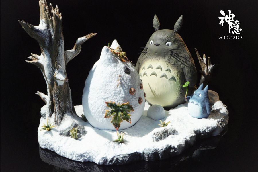 【現貨】神隱工作室 遇見系列龍貓 雪地中的嬉戲 