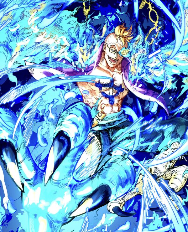 H2工作室《馬爾科》海賊王不死鳥白鬍子海賊團裝飾畫 