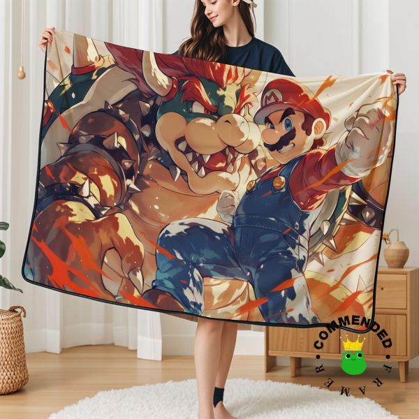 皇呱《馬力歐大戰庫巴》超級瑪麗裝飾畫 