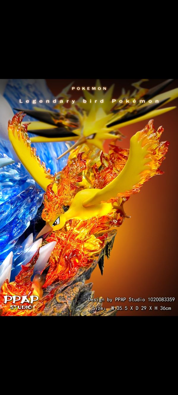 【現貨】PPAP Studio  寶可夢神獸第二彈 聖鳥組 洛奇亞+三聖鳥（火焰鳥，急凍鳥，閃電鳥） 