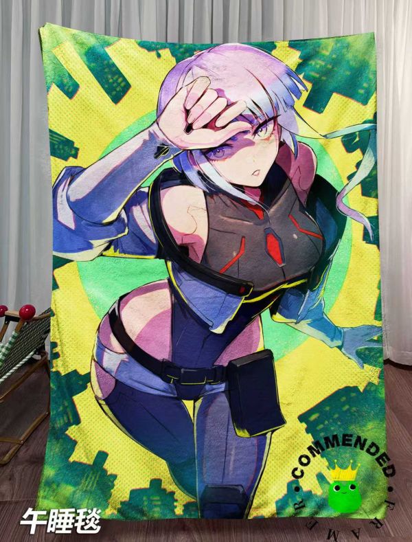 皇呱《邊緣行者露西》賽博浪客夜之城裝飾畫 