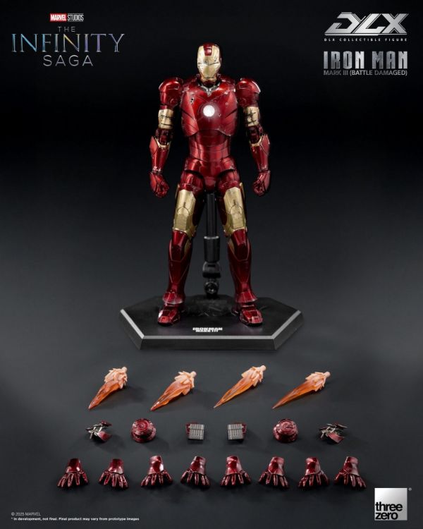 正版授權 Threezero DLX 鋼鐵俠Mark 3 戰損版 