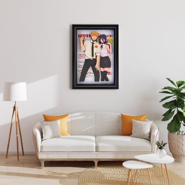 凹凸Panda 鏈鋸人蕾塞F款 紙藝立體裝飾畫 