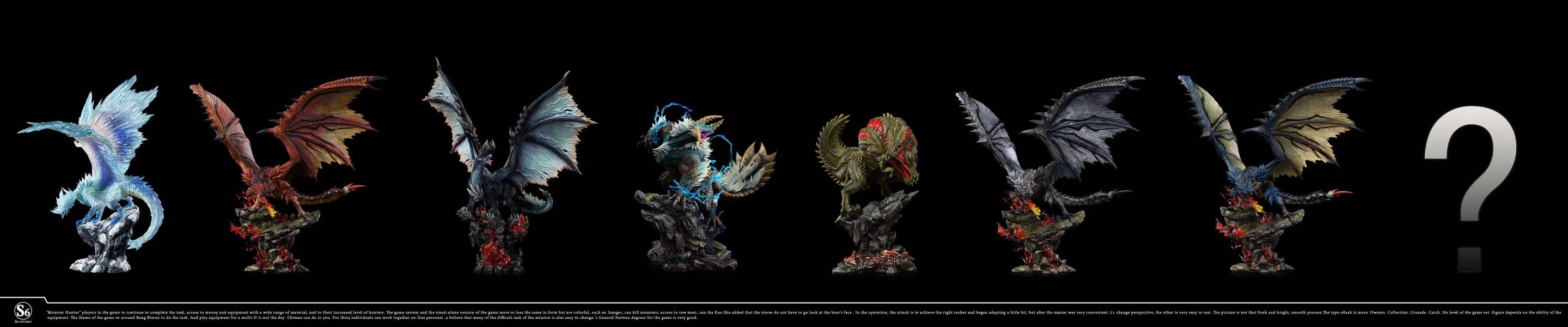 【現貨】S6工作室 怪物獵人共鳴系列（銀火龍&蒼火龍&雄火龍） 