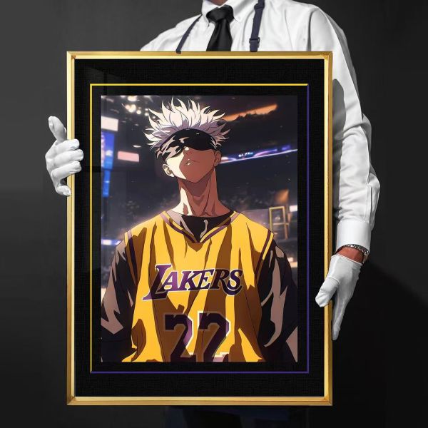 千鳥社 《湖人 五條悟&兩面宿儺》湖人隊咒術回戰NBA午睡毯地毯裝飾畫 