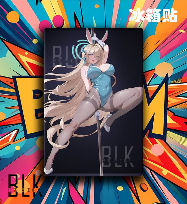 巴洛克《熱舞明日奈》邦妮蔚藍檔案裝飾畫冰箱貼 