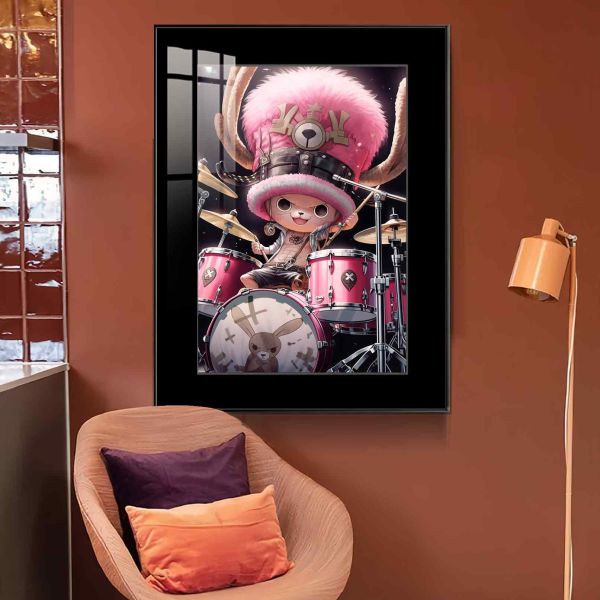 JUZI橘子工作室 搖滾曲：架子鼓喬巴 裝飾畫 