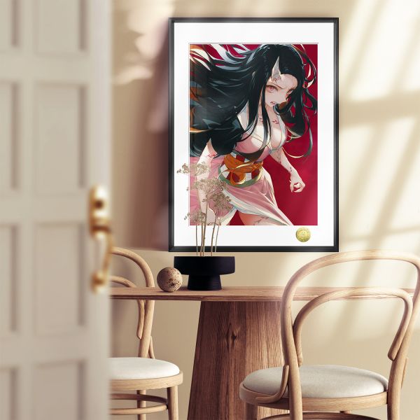 皇呱《鬼化禰豆子》鬼滅之刃爆表戰力裝飾畫 