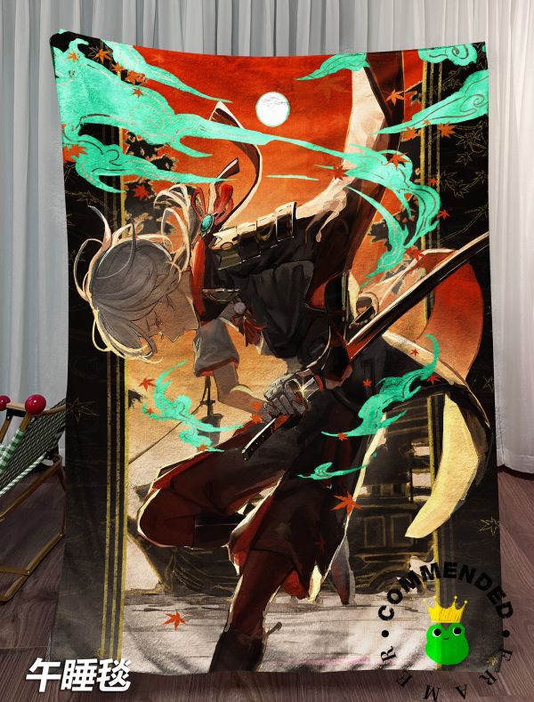 皇呱《浪人武士楓原萬葉》原神米哈遊裝飾畫 