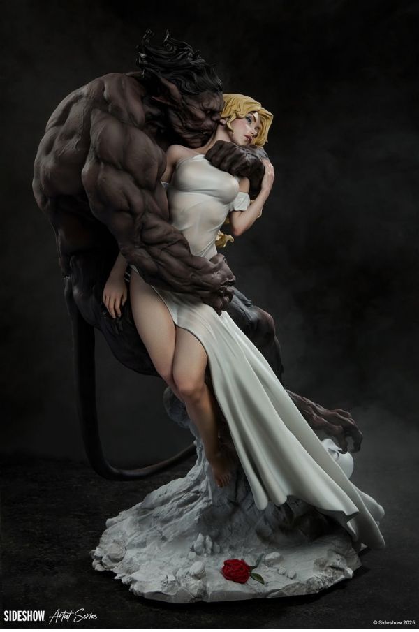 正版授權 Sideshow 46cm 美女與野獸 