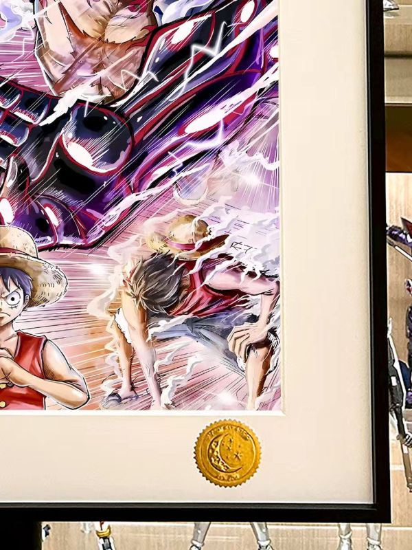 星空《魯夫·檔》onepiece海賊王luffy尼卡五檔太陽神裝飾畫 