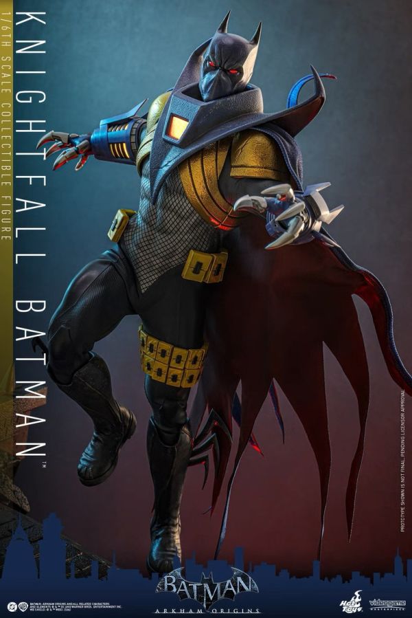 正版授權 HOTTOYS HT 1/6 VGM74《蝙蝠俠：阿卡姆起源》 騎士隕落蝙蝠俠 可動 