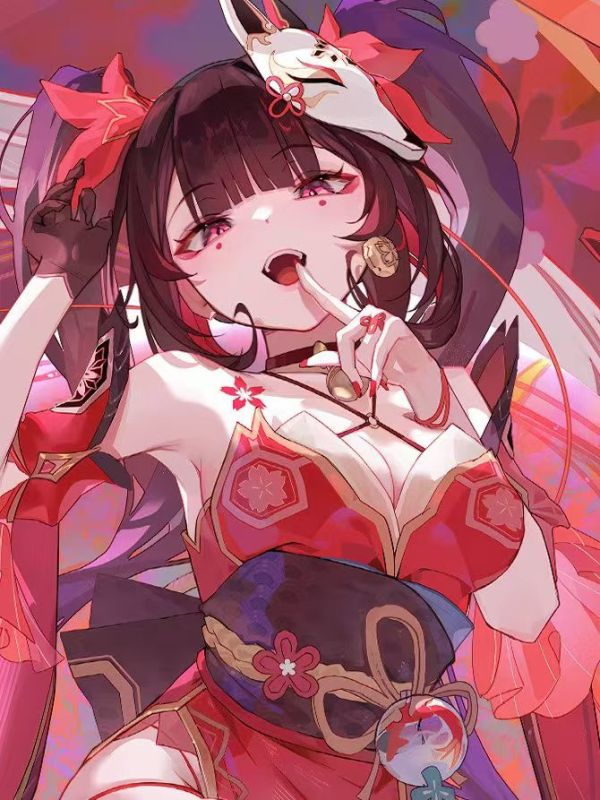 星空 《紅色花火》崩壞星穹鐵道Sparkle假面愚者動漫二次元裝飾畫 