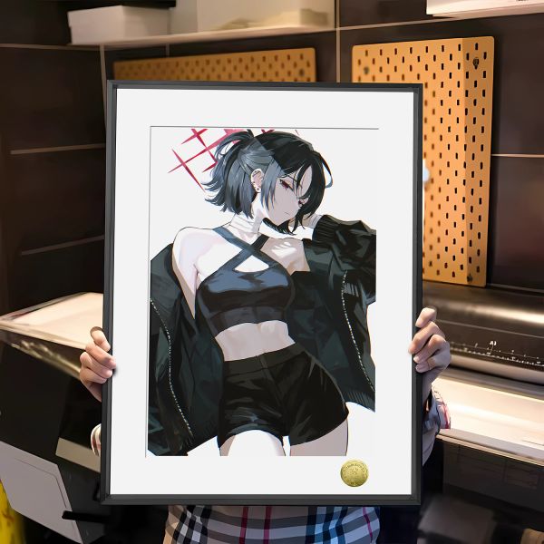 皇呱《高冷少女戒野美咲》蔚藍檔案阿里烏斯特殊小隊裝飾畫 