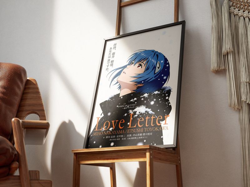 千鳥社 《情書 綾波麗》新世紀福音戰士午睡毯地毯裝飾畫 