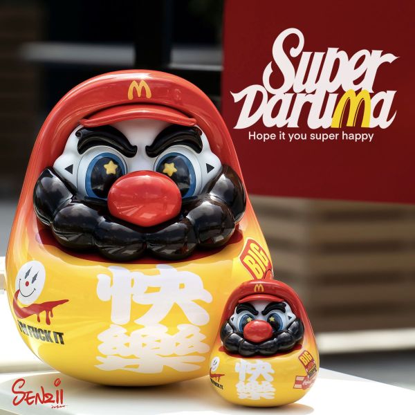 【現貨】SENZII千紙×超級達摩 SuperDaruma 超級達摩“快樂” 