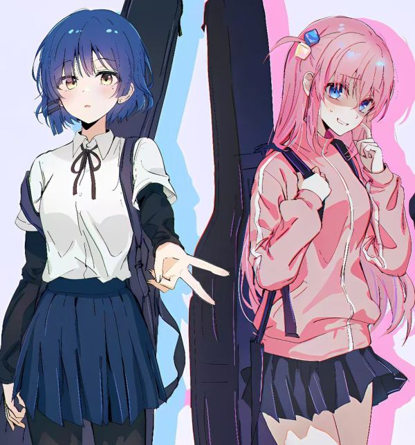 H2工作室 《孤獨搖滾》後藤獨山田涼伊地知虹夏喜多鬱代裝飾畫 