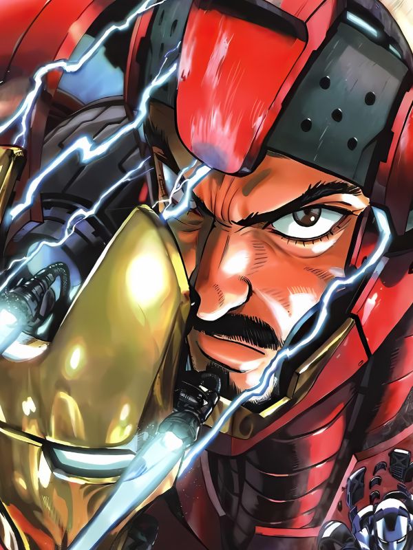 星空 《託尼斯塔克》鋼鐵俠漫威動漫二次元裝飾畫 