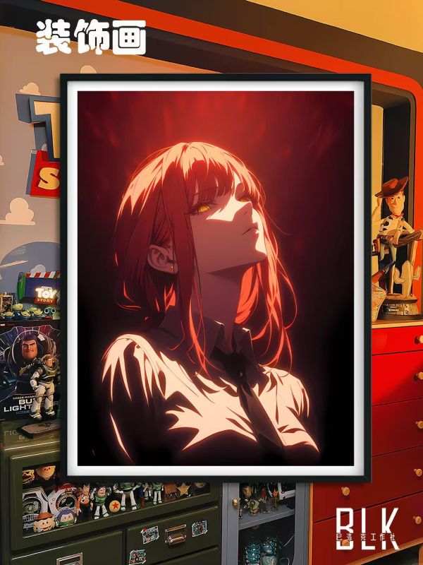 巴洛克 瑪奇瑪電鋸人裝飾畫/亞克力冰箱貼 