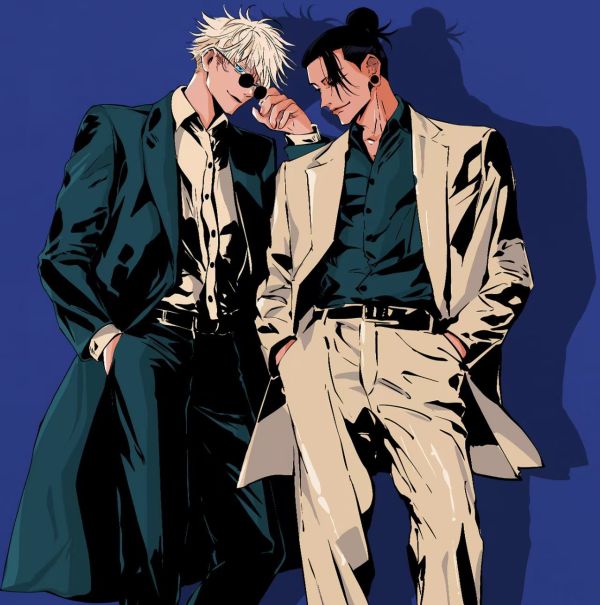 H2工作室 《西裝暴徒》咒術回戰五條悟夏油傑裝飾畫 