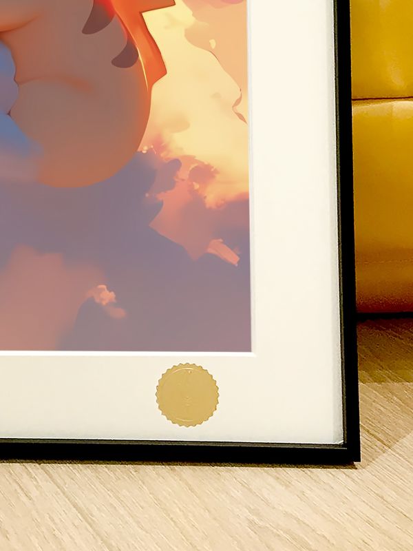 星空《雲朵皮卡丘》寶可夢Pikachu裝飾畫 