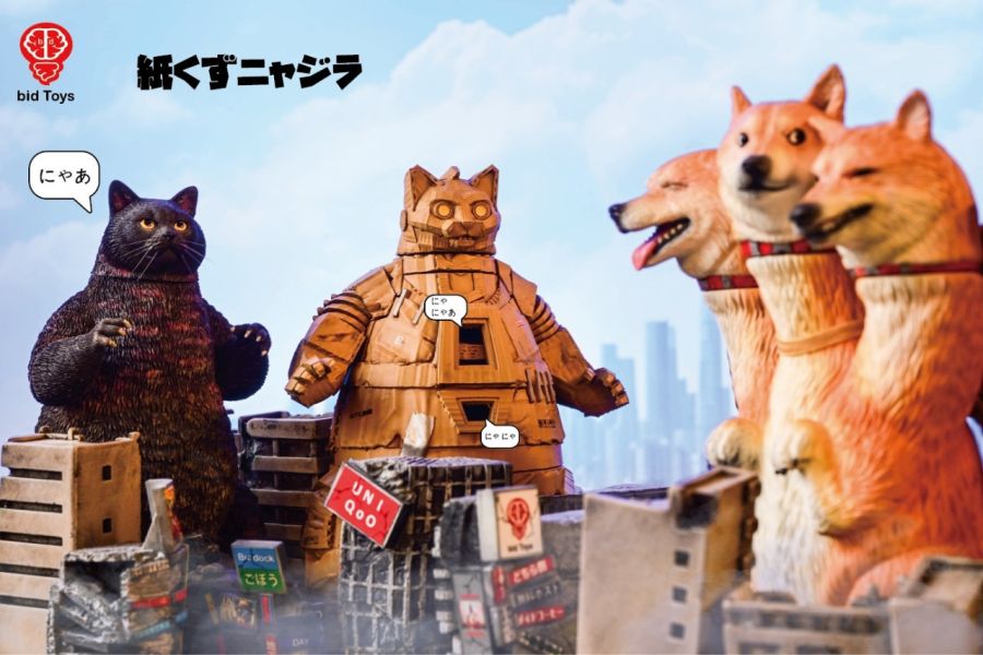 【補款】bid Toys 紙屑喵機拉 潮流收藏創意模型擺件 