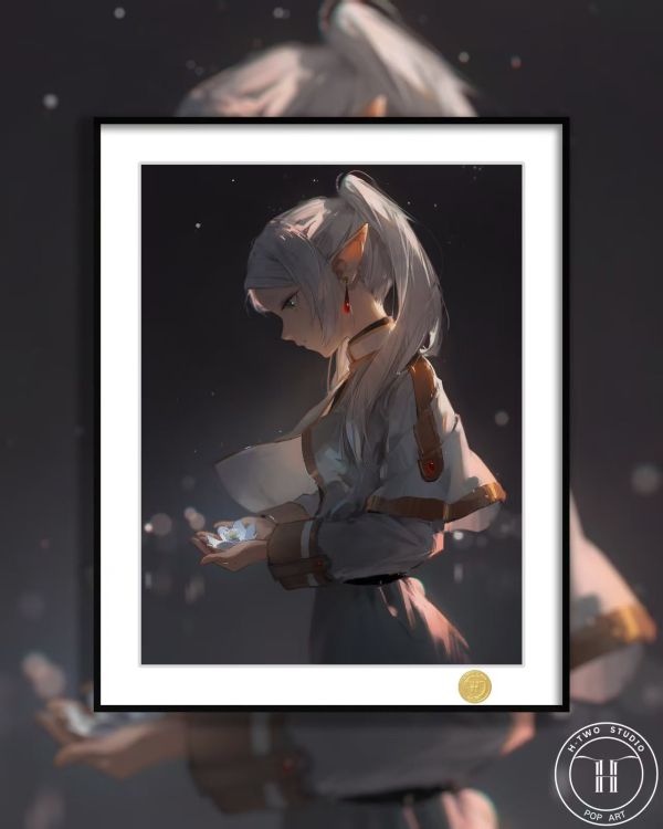 H2工作室 《Frieren》芙莉蓮葬送的芙莉蓮動漫二次元裝飾畫 
