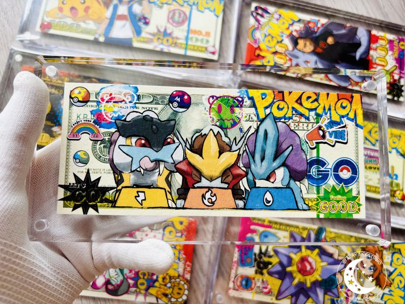 星空-《寶可夢三傻美金版畫磚系列》 