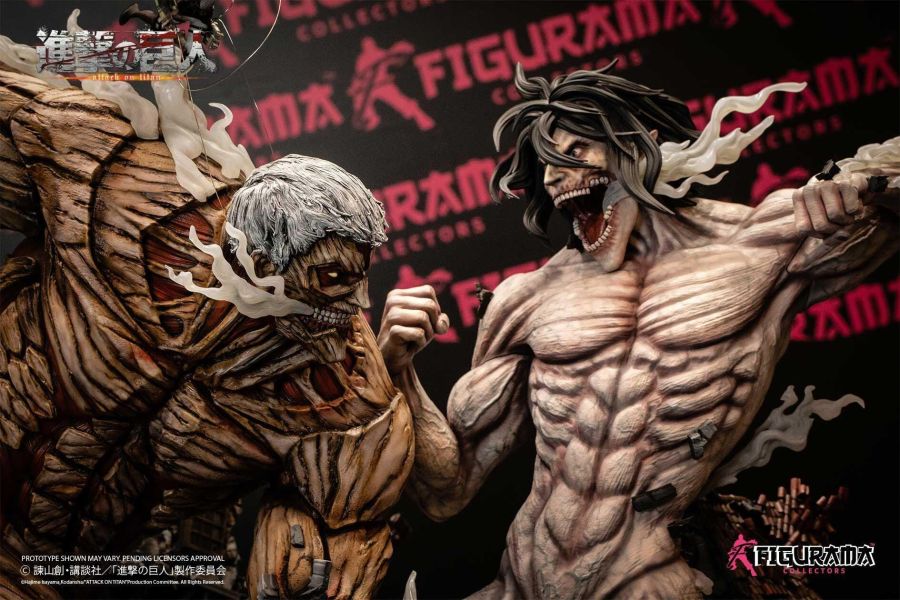 【陸倉現貨】FIGURAMA石油場 正版授權 進擊的巨人 艾連vs萊納 