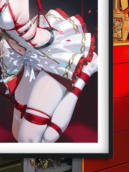 巴洛克《椿》鳴潮Camellya花女秧秧白芷裝飾畫冰箱貼 