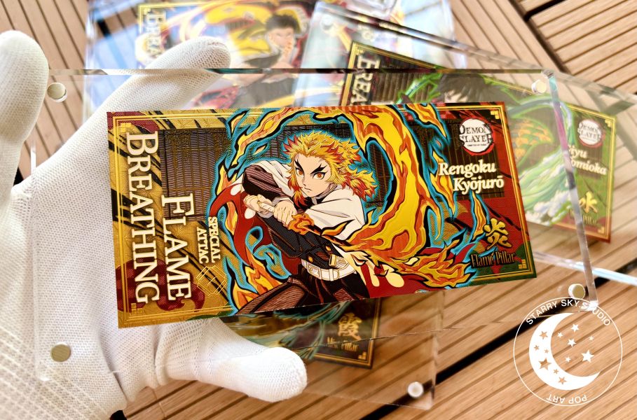 星空工作室-《九柱折光鐳射版畫磚》鬼滅之刃無限城篇 
