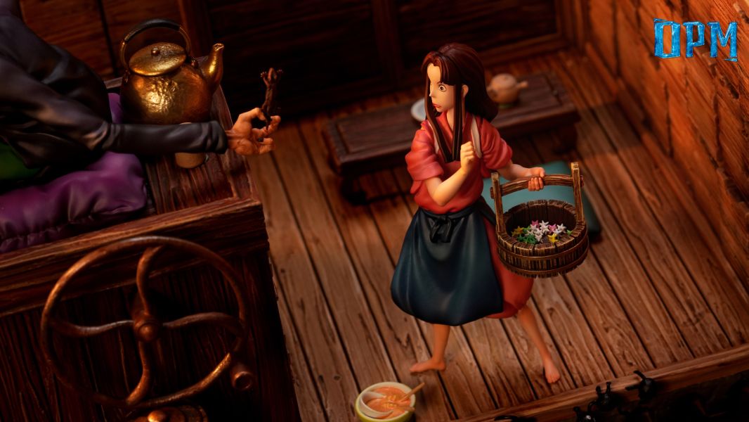 OPM-Studio 宮崎駿桌面場景系列012 千與千尋-鍋爐爺爺 