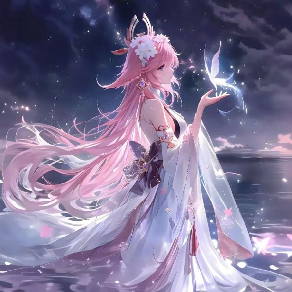 H2工作室 《八重神子》原神狐狸小姐裝飾畫 