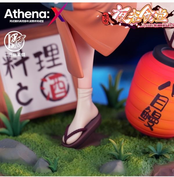 正版授權 Athena:X×二色幽紫蝶 東方夜雀食堂 米斯蒂婭·蘿蕾拉 雀歌夜宴雕像 