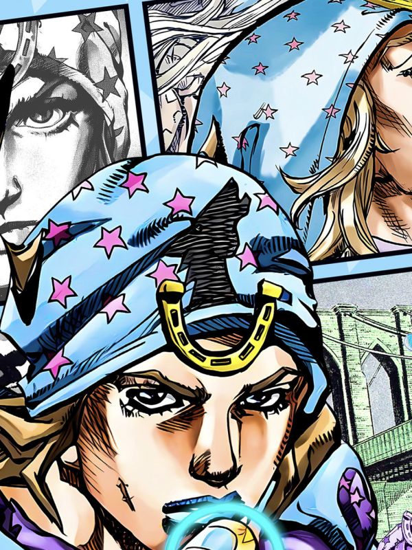 星空《喬尼·喬斯達》JOJO的奇妙冒險裝飾畫 