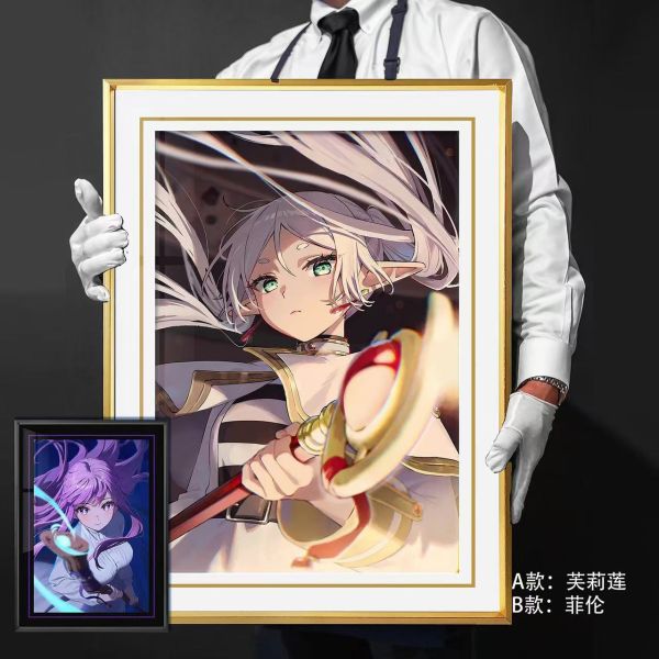 千鳥社 《芙莉蓮、菲倫 單人》葬送的芙莉蓮Frieren魔法法杖裝飾畫 