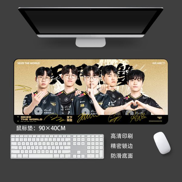 千鳥社《T1 第六冠 橫版》2025英雄聯盟全球總決賽鼠標墊裝飾畫 
