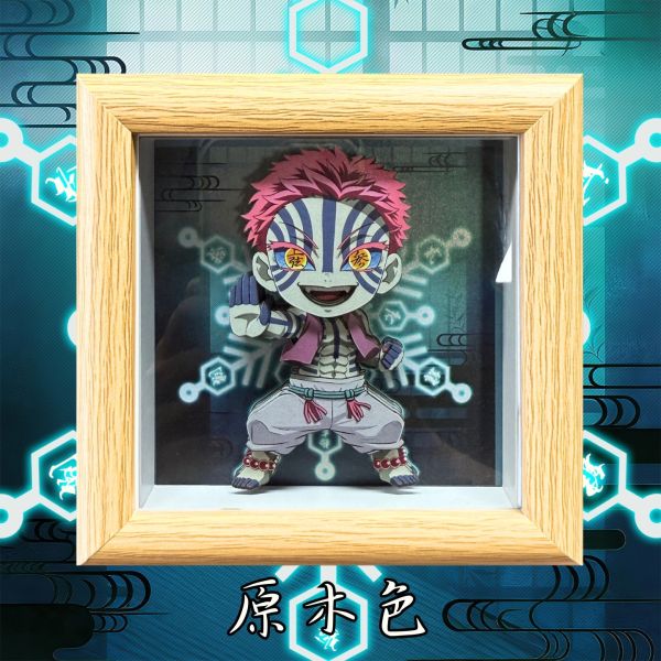 凹凸PANDA 鬼滅之刃無限城篇 C款綺窩座立體掛畫擺臺 