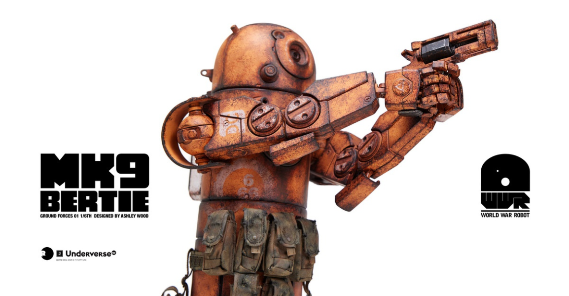 正版授權 Underverse 1/6 World War Robot系列 可動機器人DESERT ALPHA BERTIE MK9 