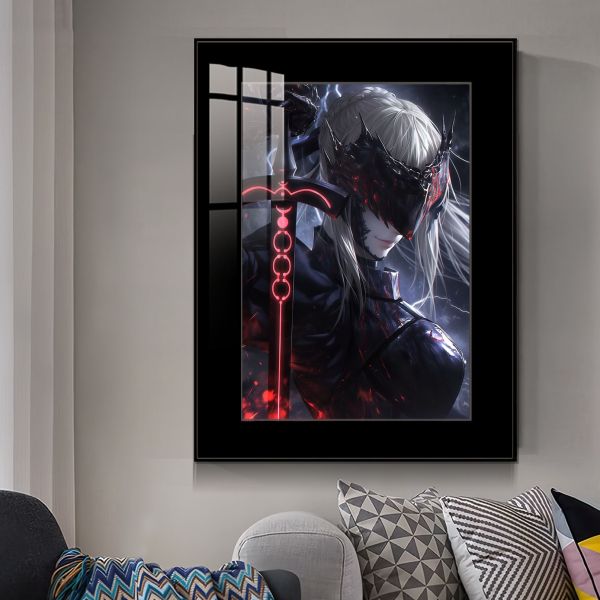 JUZI橘子工作室 暗黑形態 黑化亞瑟王saber裝飾畫 