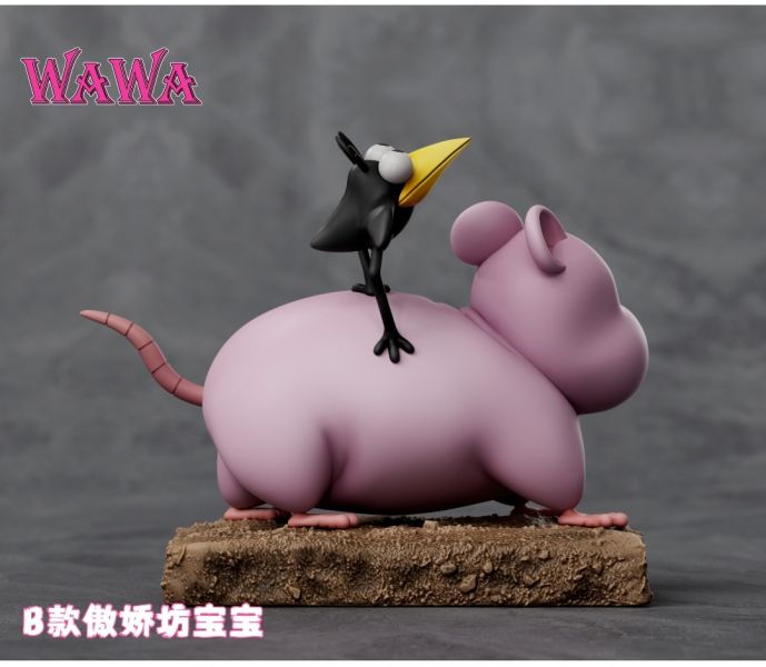 wawa工作室 宮崎駿桌面小擺件系類 睡眠/傲嬌坊寶寶 
